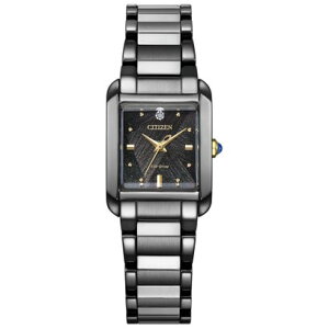 �y���胂�f���zCITIZEN L LIGHT in BLACK �����d�G�R�E�h���C�u SQUARE Collection �_�C�A�����h EW5636-55E �i�u���b�N�j