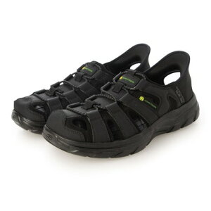 �X�P�b�`���[�Y SKECHERS REVOLTED SS - NILE �X���b�v�C���Y �W�����f�B�A �����b�N�X�h�t�B�b�g �����H���e�b�h - �i�C�� �iBLACK�j