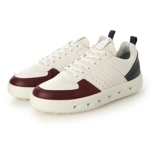 �G�R�[ ECCO �S�V��^ M GOLF STREET 720 �����Y �{�v �X�p�C�N���X�S���t�V���[�Y GORE-TEX�h�� �iDARK RUBY/WHITE/MARINE�j