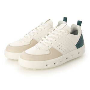 �G�R�[ ECCO �S�V��^ M GOLF STREET 720 �����Y �{�v �X�p�C�N���X�S���t�V���[�Y GORE-TEX�h�� �iGRAVEL/WHITE/BAY GREEN�j