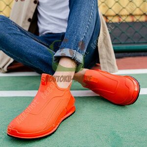 おしゃれ 雨靴 レインシューズ メンズ 滑りにくい 安全靴 軽量 防水シューズ PVC 黒 シューズ ? シンプル 靴 歩きやすい アウトドア 通勤 レイン靴