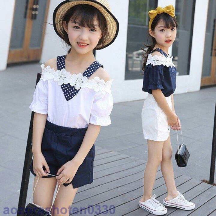 楽天市場】子供服 セットアップ キッズ 女の子 半袖 春夏 2点セット 