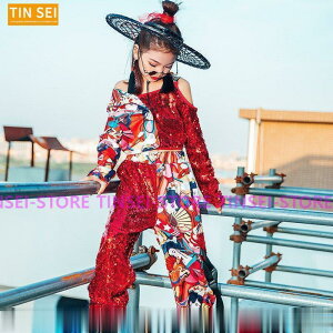 スパンコール ズボン キッズ 社交ダンス 衣装 ジャズダンス 衣装 子供 ガールズ チア ユニフォーム キッズ チアリーダー コスチューム チアガール 衣装