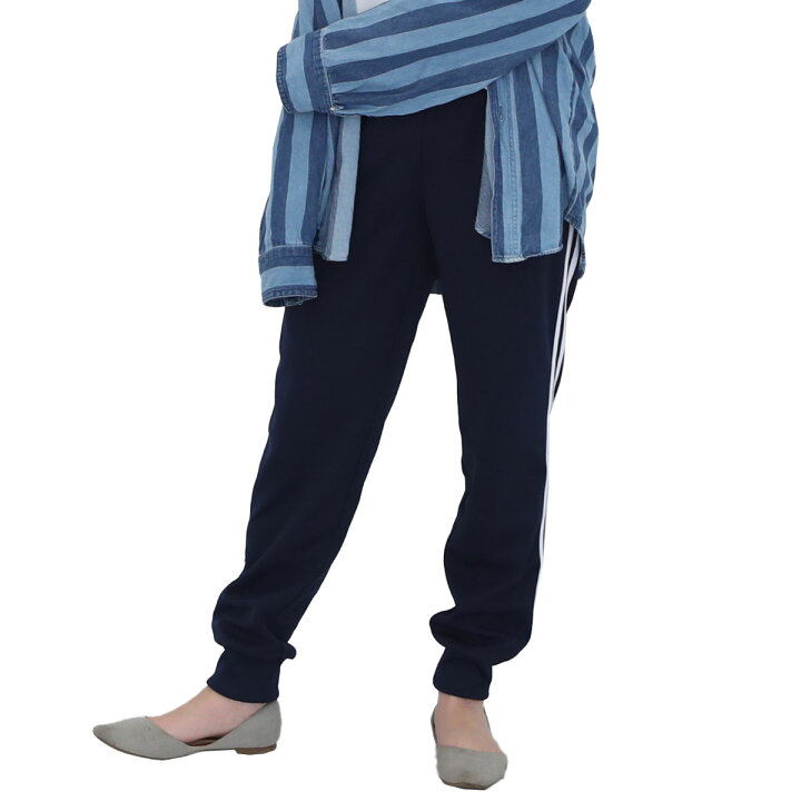 楽天市場 ジャージ パンツ レディース メンズ ジャージ下 ジョガーパンツ ルームウェア ラインパンツ 春夏 大人用 サイドライン 夏 おしゃれ ジムウェア ルームウェア 部屋着 スポーツウェア ユック Yuk S M L Ll ブラック ネイビー 送料無料 Loc Shop
