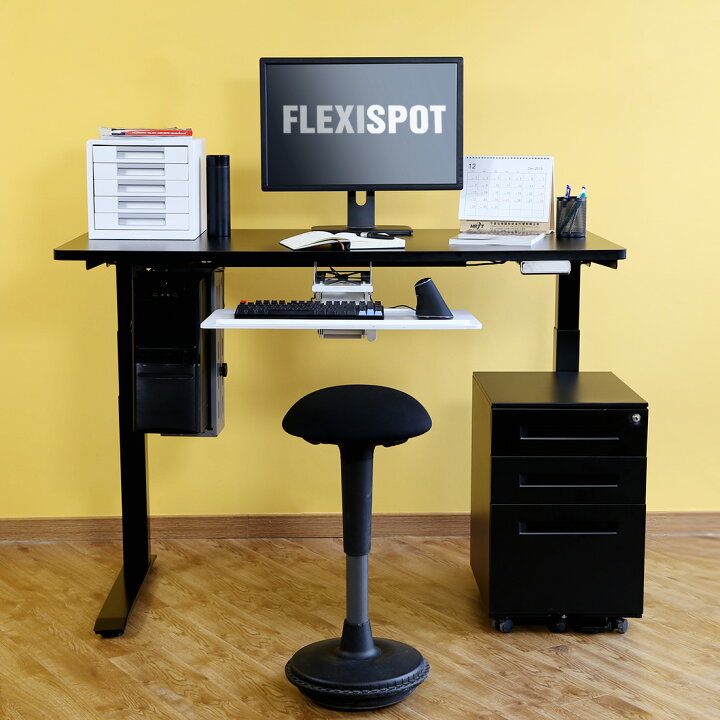 楽天市場】FLEXISPOT フレキシスポットスライド式 キーボードトレイ 