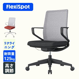 オフィスチェア メッシュ FlexiSpot OC15 デスクチェア コンパクト パソコンチェア ワークチェア 昇降機能 PCチェア パソコンチェアー 回転チェア チェア 65cm昇降調節可能 椅子