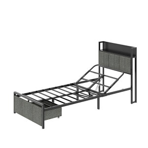 �d���x�b�h ���N���C�j���O�x�b�h �d�� FlexiSpot B1 �܂肽���݃x�b�h ���炩�� 1���[�^�[ �x�b�h �g���T�[�r�X�t�� �܂��� �V���O�� �t���[���̂� �d�����N���C�j���O ��l�p �d�����N��
