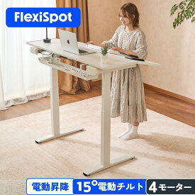 ★15％OFFクーポン配布 9/18迄★ 昇降デスク デスク 昇降式 Flexispot E6 オフィスデスク 在宅ワーク 昇降テーブル 昇降式デスク 高さ調節 電動昇降デスク 天板傾斜機能 角度調整可能 4モーター スタンディングデスク パソコンデスク テレワーク 幅140