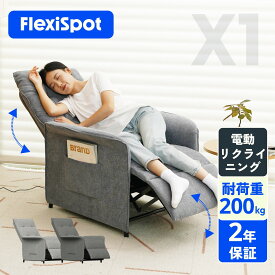 ソファ リクライニング ソファー 一人掛け sofa リクライニング リクライニングチェア 電動リクライニング 電動 FlexiSpot X1 1人掛け ソファ 父の日 ギフト リクライニングソファー 電動ソファ 1人用 一人用 一体型 リビング
