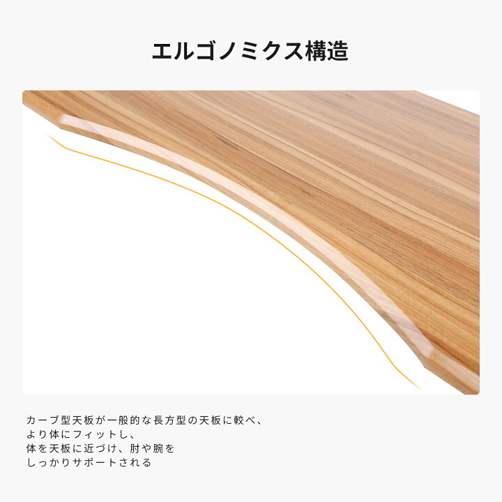 楽天市場】天板 カーブ型天板 Flexispot エルゴノミクス 