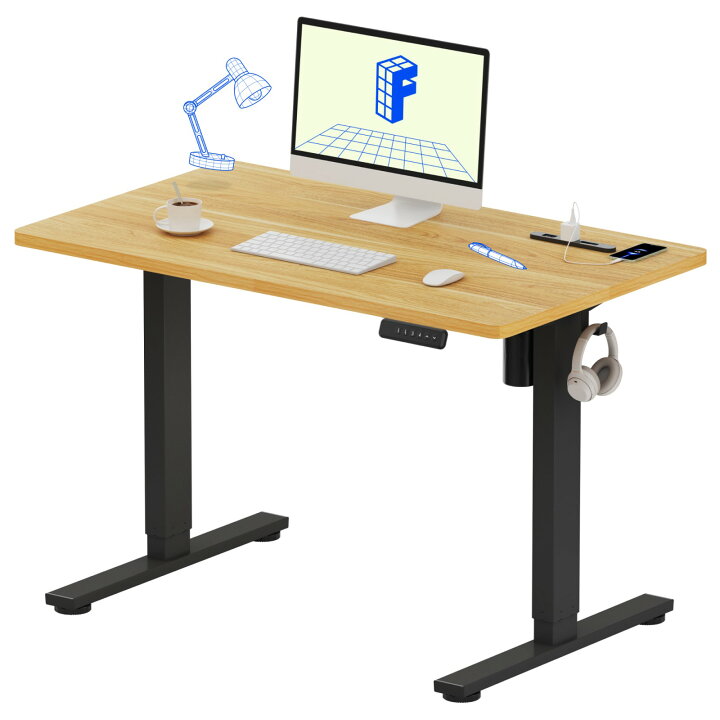 楽天市場】昇降式デスク 電動 コンセント付き Flexispot EF1 Pro 電動 