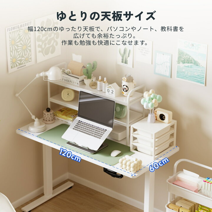 楽天市場】昇降デスク 手動 Flexispot H1 Basic スタンディングデスク 