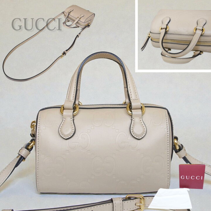 楽天市場】【新品未使用品】GUCCI グッチ エンボス ショルダーバッグ 