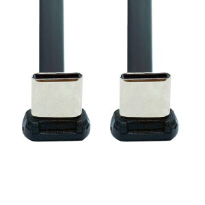 chenyang USB C �V���[�g�t���b�g�P�[�u�� USB 2.0 Type C �f���A�� 90�x�p�x PD 65W �����[�d�f�[�^�����P�[�u�� 200MM