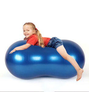 MICHEALWU ピーナッツ型 ヨガ バランスボール エクササイズボール ピーナッツボール ジム リハビリ ダイエット フィットネス 空気入れ付き 初心者 子供 年上 犬 自宅