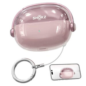 Shokz OpenDots ONE�p�̃P�[�X �J�o�[ ���b�N�@�\ ���������� �N���A�P�[�X TPU �y�� LED���C�g���� �ی�J�o�[ OpenDots ONE���C�����X�C���z���ی�P�[�X �J���r�i/�X�^���h�@�\�t��