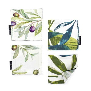 �X�^�C���f�R�[��(STYLE Decor) �R�[�X�^�[ ���o�[�V�u�� ������� �z 4���Z�b�g �􂦂� �k�� �O���[�� �{�^�j�J�� ���[�t�� W3000820