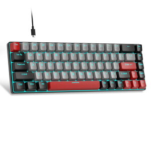 MageGee MK-Box �u���b�N�O���[ 68�L�[ ���J�j�J���L�[�{�[�h