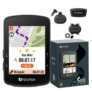 �u���C�g�� Bryton Rider S510 �T�C�N���R���s���[�^�[ �T�C�R�� ���]�ԗp�i�r �n�}�\�� GPS���� �^�b�`�X�N���[������ ���� �u���[�g�D�[�X ANT+�Ή�