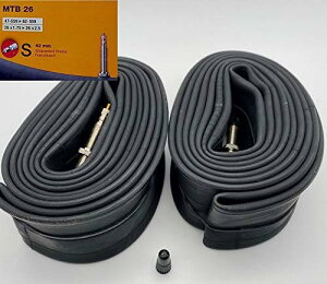 2�{�Z�b�g Continental �R���`�l���^�� �`���[�u MTB26 S42 26×1.75�|2.5 �����o���u 42mm ���]�� �y�ȈՃp�b�P�[�W�Łz [���s�A���i]