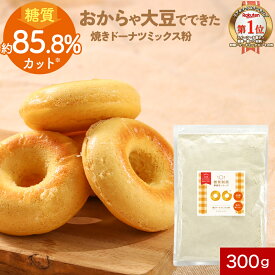 低糖質 糖質制限 焼きドーナツ ミックス粉 300g ドーナツ ドーナッツ おから アルミ不使用 簡単 おやつ オートミール 大豆 プレーン 揚げない ヘルシー 手作り 糖質カット お菓子 糖質オフ ダイエット 送料無料 レビュー特典 nkdy
