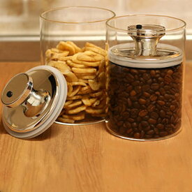 エアリデューサースリム　M　900ml　ガラス容器　(保存　密封保存　梅酒作り　漬物作り　料理　調味料　保管)