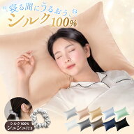 シルク 枕カバー シルク シルク枕カバー シルク100% シルクまくらカバー 片面 ファスナー 洗える 冷感 19…