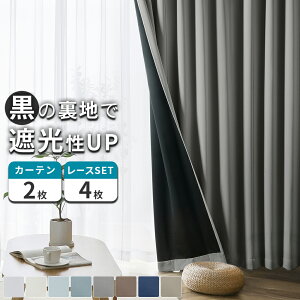 フランフラン リュイ 既成カーテン レース 4枚セット 100×200 カーテン 