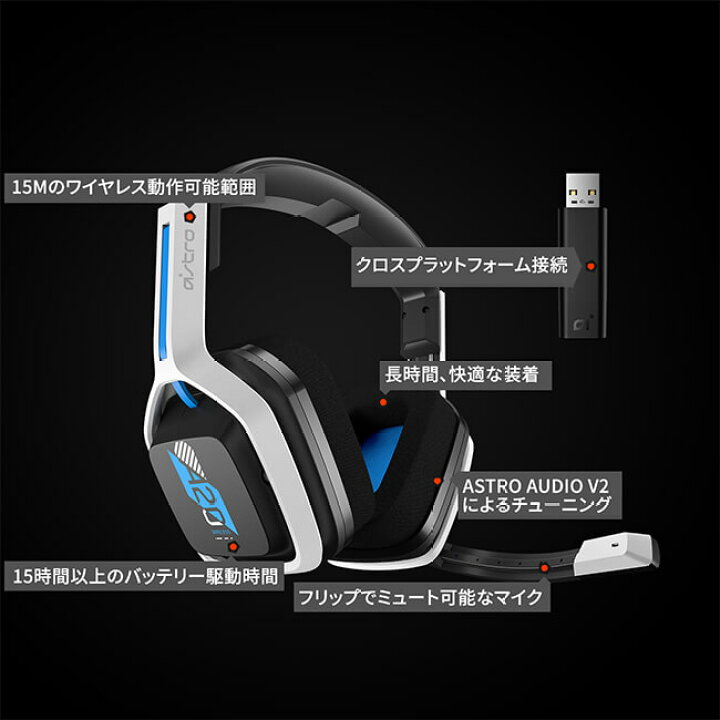 楽天市場】ASTRO Gaming PS5 ヘッドセット A20 ワイヤレス 2.1ch 