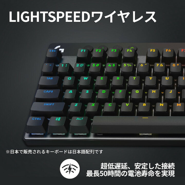 楽天市場】Logicool G PRO X ワイヤレス ゲーミングキーボード 