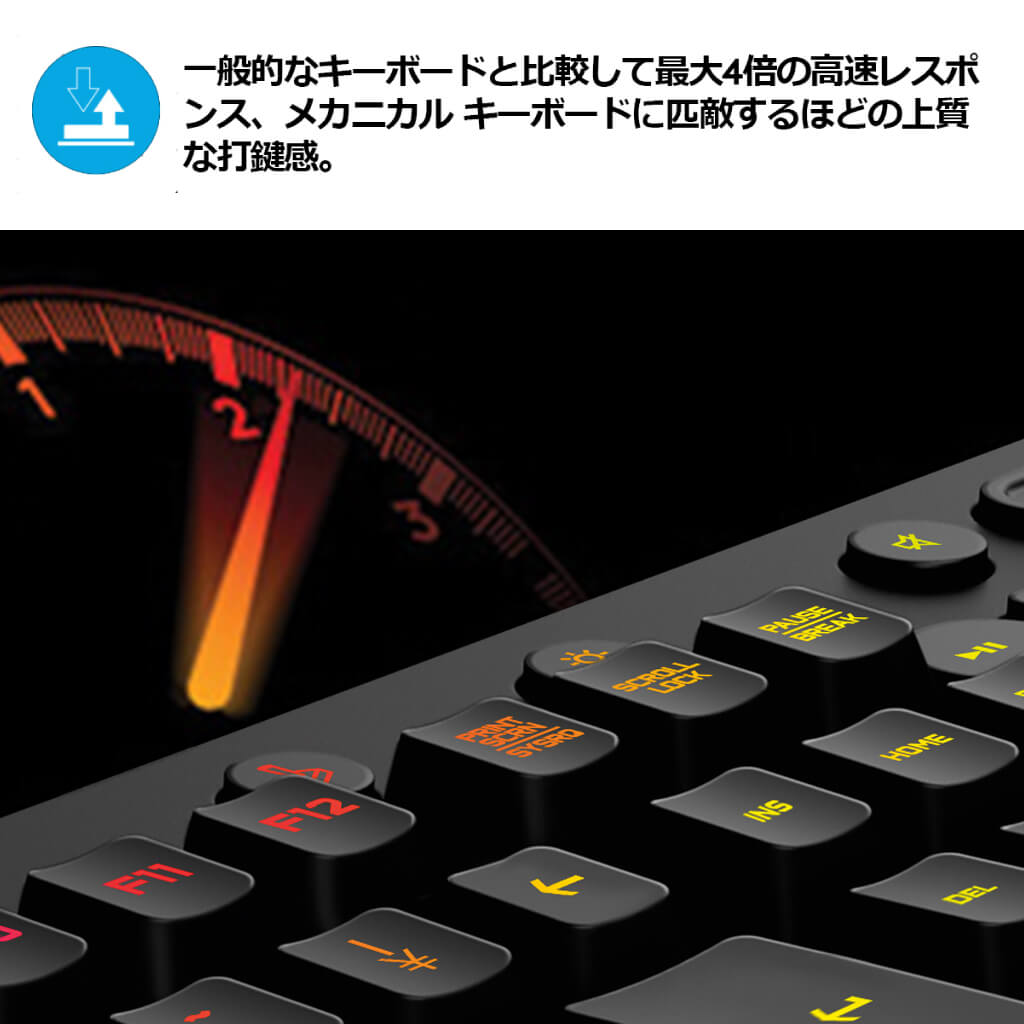 Logicool G ロジクール G ゲーミングキーボード 有線 G213r パームレスト 日本語配列 独自のMech-domeスイッチ キ