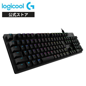 Logicool G ゲーミングキーボード 有線 G512 GXスイッチ リニア タクタイル クリッキー メカニカルキーボード 日本語配列 LIGHTSYNC RGB G512r-LN 国内正規品 2年間無償保証