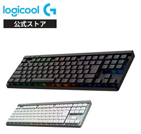 Logicool G G515 LIGHTSPEED ワイヤレス ゲーミング キーボード 赤軸 テンキーレス TKL 薄型 日本語配列 Bluetooth LIGHTSYNC RGB 無線 メカニカルキーボード 充電式 PC Windows Mac Chrome G515-WL-LNBK G515-WL-LNWH 国内正規品 2年間無償保証
