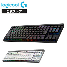 Logicool G G515 LIGHTSPEED ワイヤレス ゲーミング キーボード タクタイル 茶軸 テンキーレス TKL 薄型 日本語配列 Bluetooth LIGHTSYNC RGB 無線 メカニカルキーボード 充電式 PC Windows Mac Chrome G515-WL-TCBK G515-WL-TCWH 国内正規品 2年間無償保証