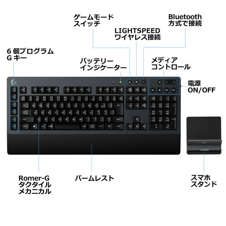 Logicool G ロジクール ゲーミングキーボード ワイヤレス G613 LIGHTSPEED 無線 Bluetooth 接続対応 タクタイル メカニカル キーボード 日本語配列 パームレスト 安心の実績 高価 買取 強化中 Logicool G ロジクール ゲーミングキーボード ワイヤレス G613 LIGHTSPEED 無線 Bluetooth 接続対応 タクタイル メカニカル キーボード 日本語配列 パームレスト 安心の実績 高価 買取 強化中
