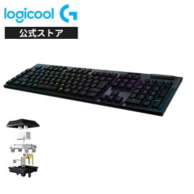 Logicool G ゲーミングキーボード 無線 G913 GLスイッチ リニア タクタイル クリッキー メカニカルキーボード 日本語配列 LIGHTSPEED ワイヤレス Bluetooth接続対応 LIGHTSYNC RGB G913-LN 国内正規品 2年間無償保証