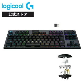 Logicool G テンキーレス ゲーミングキーボード 無線 G913 GLスイッチ リニア タクタイル クリッキー 日本語配列 LIGHTSPEED ワイヤレス Bluetooth LIGHTSYNC RGB G913-TKL-LNBK 国内正規品 2年間無償保証