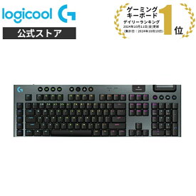Logicool G ワイヤレス ゲーミングキーボード G915WLX-LNBK G915WLX-TCBK G915WLX-TCWH G915WLX-CKBK 軸 茶軸 薄型 日本語配列 Bluetooth LIGHTSYNC RGB 無線 メカニカル 国内正規品 2年間無償保証