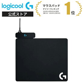 Logicool G ゲーミングマウスパッド POWERPLAY 無線充電対応 G502WL/G-PPD-002WLr/G903h/G703h/ ハード クロス 2種類のマウスパット同梱 G-PMP-001 国内正規品 2年間無償保証
