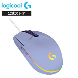 Logicool G ゲーミングマウス 有線 G203 LIGHTSYNC RGB 6個プログラムボタン 85g軽量 G203-BK G203-WH G203-BL G203-LC 国内正規品 2年間無償保証