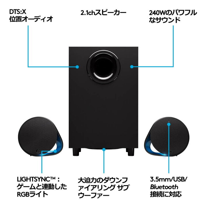 楽天市場】【SALE】Logicool G ゲーミングスピーカー G560a 2.1ch 高 