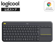 ロジクール ワイヤレス タッチキーボード K400pBK windows android chrome 無線 キーボード 国内正規品 2…