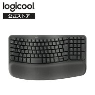 ロジクール WAVE KEYS K820 エルゴノミック キーボード ワイヤレスキーボード Logi Bolt Bluetooth Unify…