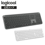 ロジクール SIGNATURE SLIM K950 ワイヤレス キーボード 薄型 静かなタイピング Bluetooth Logi Bolt 無…
