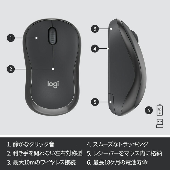 楽天市場 ロジクール ワイヤレスマウス キーボード セット Mk295gp Mk295ow 静音 防水 無線 Usb接続 Unifying非対応 Mk295 国内正規品 2年間無償保証 ロジクール 公式ストア