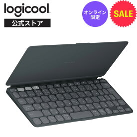 【SALE】ロジクール KEYS-TO-GO 2 ワイヤレス キーボード iK1043GRUda 薄型 軽量 222g Bluetooth 無線 Easy-Switch 日本語配列 電池寿命36ヶ月 Windows Mac iPad iOS Android Chrome グラファイト 国内正規品 1年間無償保証