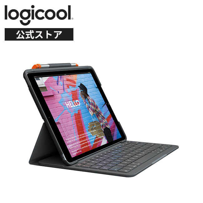 ロジクール iPad 10.2 インチ 対応 第9世代 第8世代 第7世代 キーボード iK1055BK グラファイト SLIM FOLIO 薄型  Bluetooth キーボード一体型 ケース 国内正規品 2年間メーカー保証 | ロジクール 公式ストア