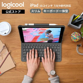 ロジクール iPad 10.2 インチ 対応 第9世代 第8世代 第7世代 キーボード iK1055BK グラファイト SLIM FOLIO 薄型 Bluetooth キーボード一体型 ケース 国内正規品 2年間メーカー保証