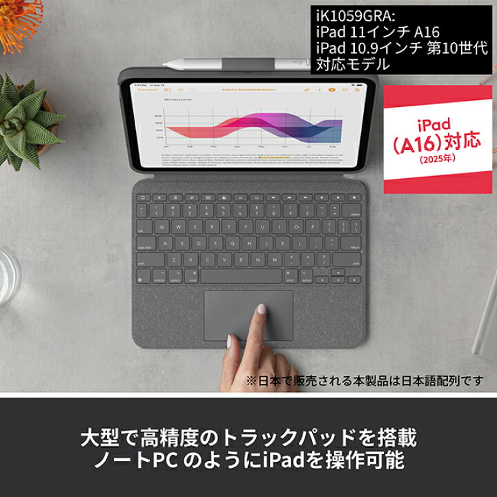 楽天市場】ロジクール Combo Touch iPad 11インチ A16 & 10.9インチ 第 
