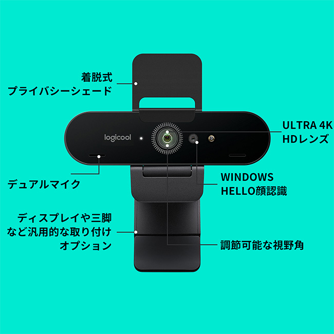 楽天市場】ロジクール ウェブカメラ Brio C1000s Ultra 4K HD画質